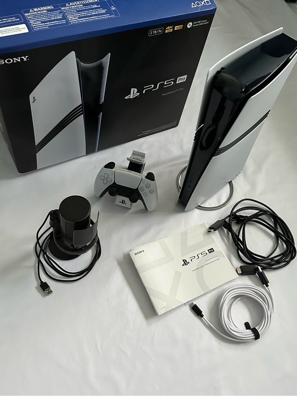 Sony Playstation 5 Pro Console 2TB 4K HDR w/ Charging Station - 10/10 Condition